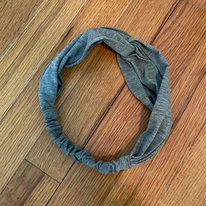 Gray twist headband